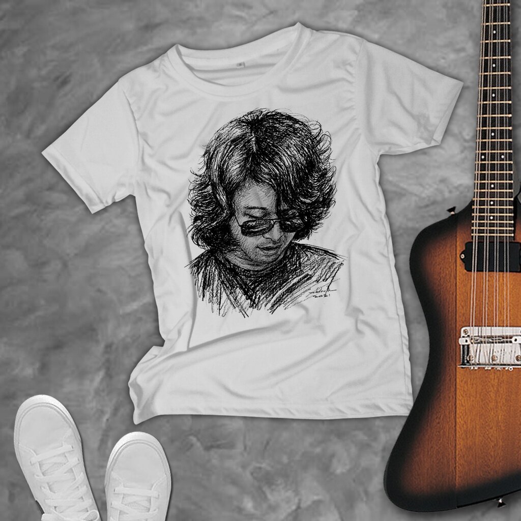 ใหม่ เสื้อพี่เสก เสื้อคอกลมสีขาว เสื้อขาว เสื้อยืด ลายเส้น Sketch เสก โลโซ ฝ้าย 100% ขนาด S-5XL ราคา  145 บาท*ส่งฟรี