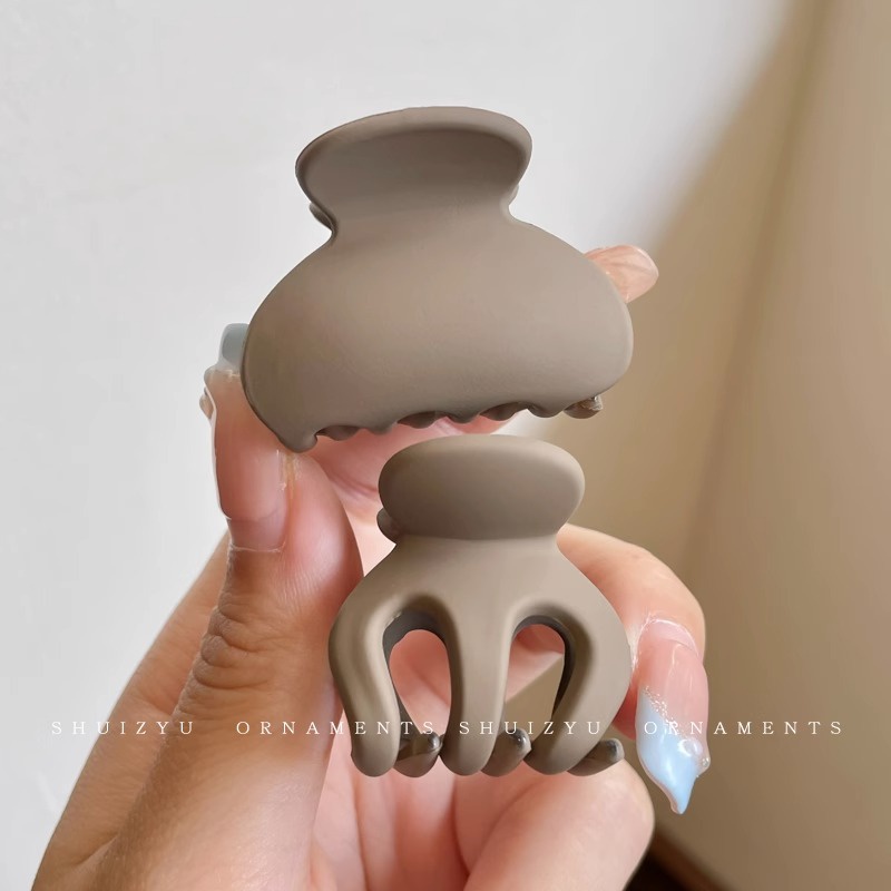2 pcs mới Kẹp tóc càng cua đặt Frosted kẹp tóc thời trang tóc Claw