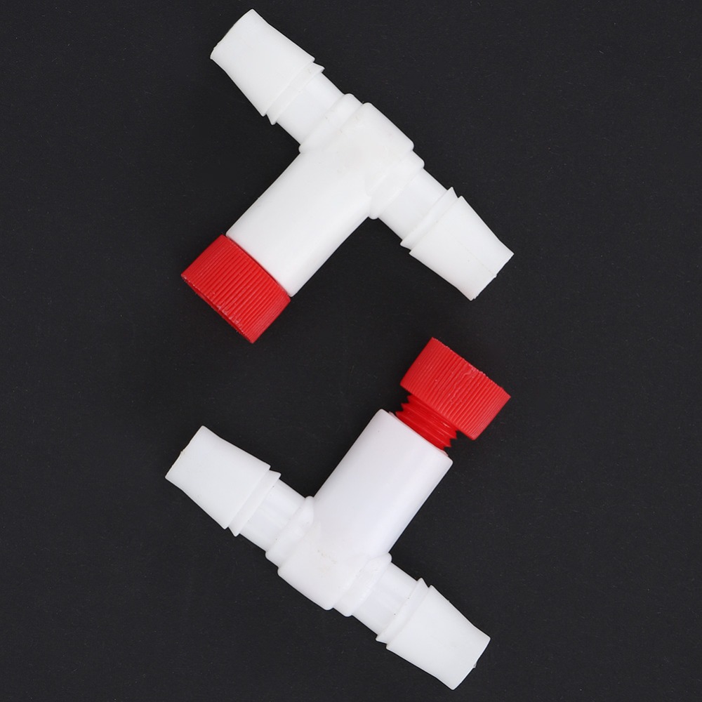 TU3Y 2PCS Set Nhựa Công tắc van khí protein skimmer Thiết kế phổ quát Trắng Van khí tách protein Phụ kiện Điều chỉnh tinh tế Van điều chỉnh Bể cá