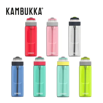 Kambukka LAGOON 750ml Plastic Water Bottle BPA Free Leak Proof Angled Straw Travel Sports Outdoor Exercise Fitness
