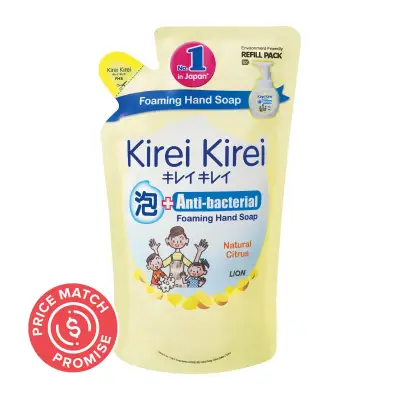Kirei Kirei Natural Citrus Anti-bacterial Foaming Hand Soap Refill Pack
