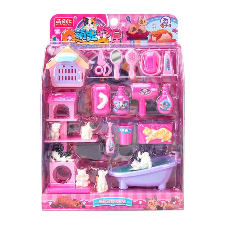 Pretend Playset For Kids Funny Pet Grooming Playset Child Pretend Playset