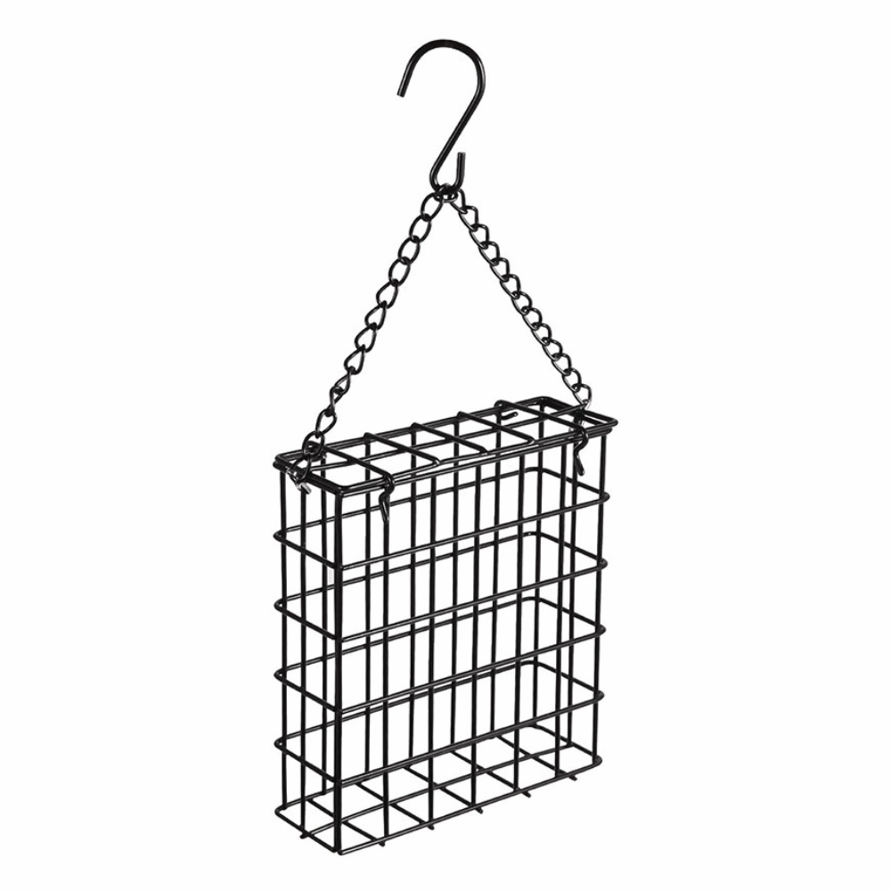 IIU Hình vuông Máng ăn cho chim Suet Ball Chống gỉ sét Dây kim loại Thiết bị cho chim ăn Vật tư cho ăn Chống sóc Máng ăn treo cho chim Khu vườn ngoài trời - 2
