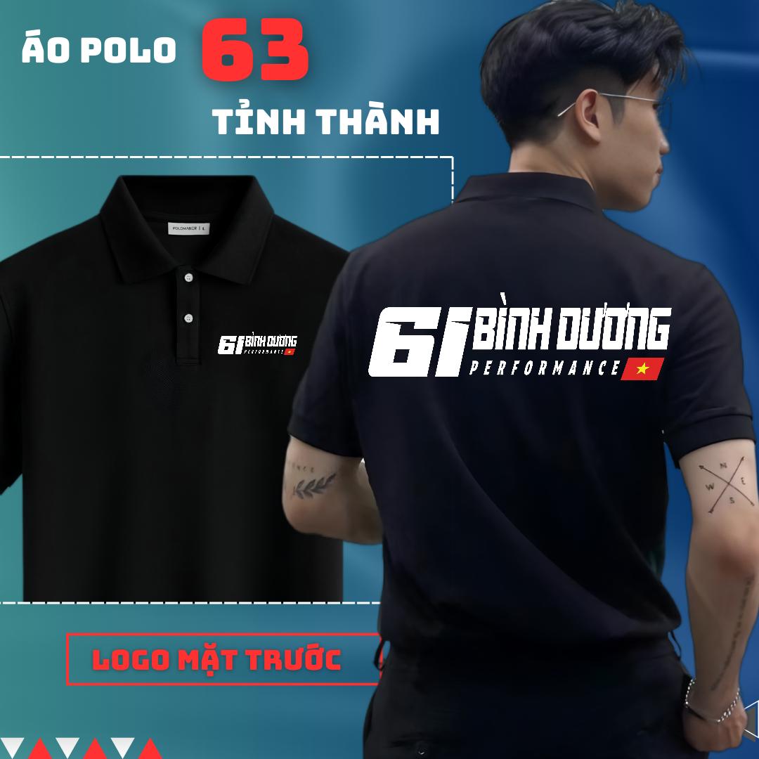 ÁO POLO IN 63 TỈNH THÀNH - ANH EM 61 BÌNH DƯƠNG MÃI ĐỈNH (ghi chú mã tỉnh hoặc tên riêng bạn muốn đặ