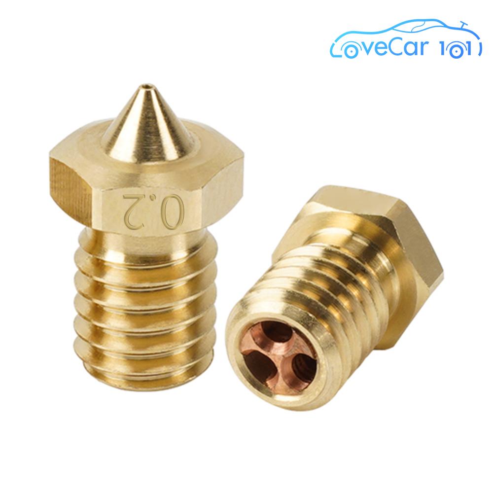 3D Printer Parts Brass Copper Print Head E3D V6 Filament 0.2mm 0.3mm 0.4mm 0.5mm ราคา 31 บาท*ส่งฟรี