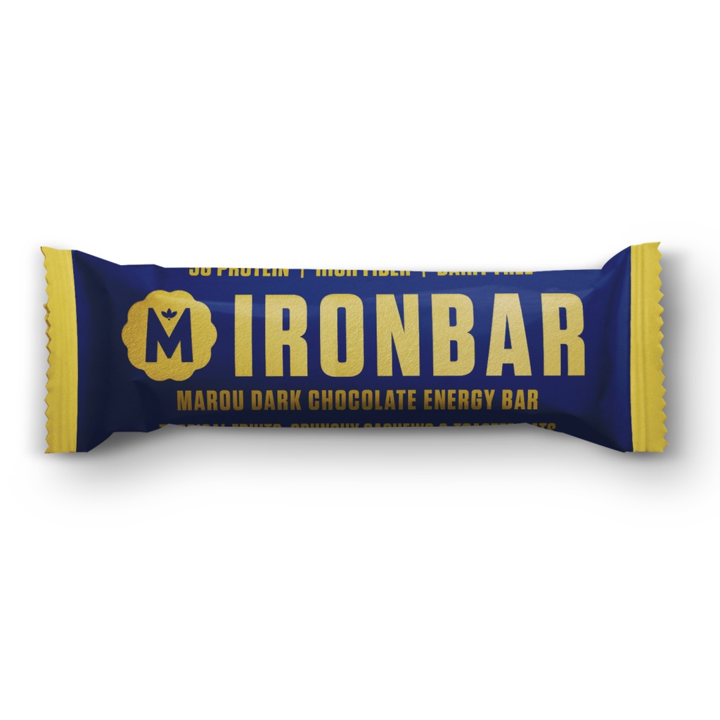 Thanh Năng Lượng Socola Đen, Iron Bar, Marou Dark Chocolate Energy Bar 65%
