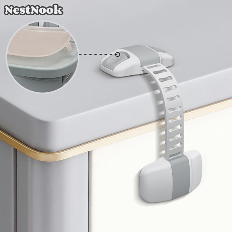 NestNook 1 Piece đa chức năng bảo vệ trẻ em chống Pinch tủ lạnh nhựa an toàn khóa bé an toàn ngăn kéo khóa cửa