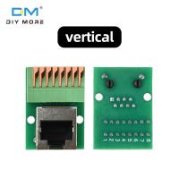 Diymore RJ45 Network Port Terminal Blocks Solderless Terminals Data Adapter Boards Male/Female Socket Terminal Blocks for DIN Rail Mounting