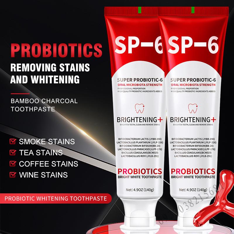 Kem Đánh Răng Probiotic Làm Trắng Răng - Loại bỏ răng vàng Hơi thở thơm mát Giảm hôi miệng