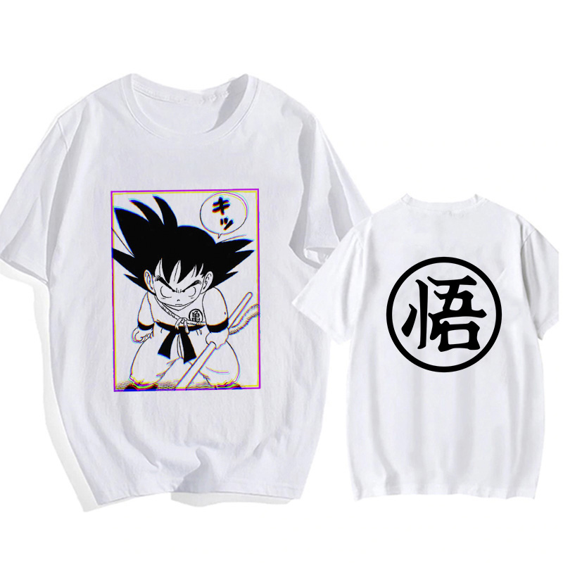 [M1708] Áo Thun Dragon Ball Z taille EU manga humoristique Goku ullzang anime japonais Vegeta dbz ☆