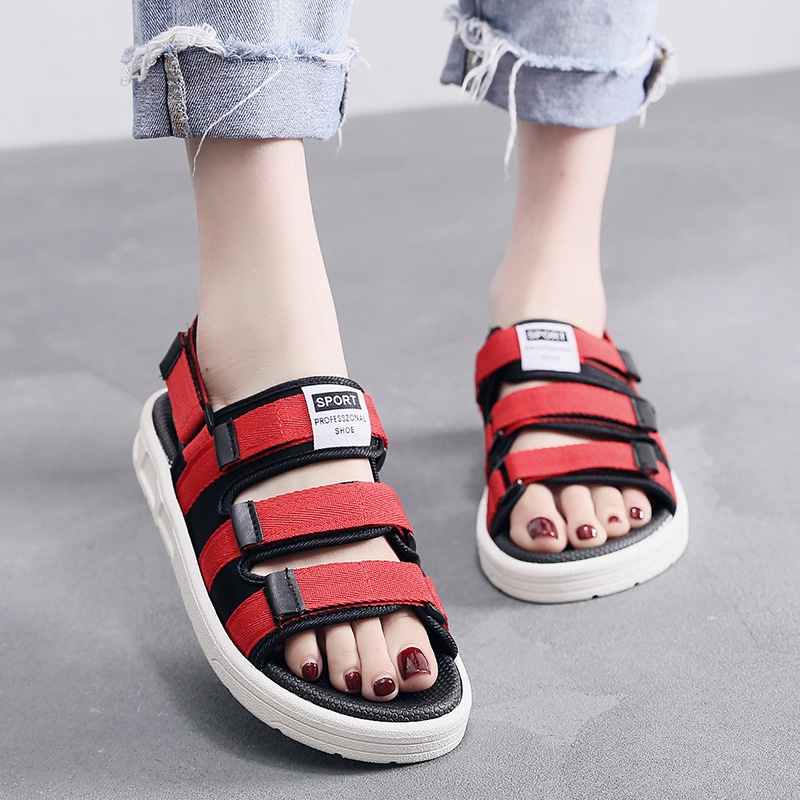 STEATE Giày sandal nam cao cấp 2022 dép quai hậu nữ nam thời trang đế cao su 3 quai dán AETWATEWTWEA