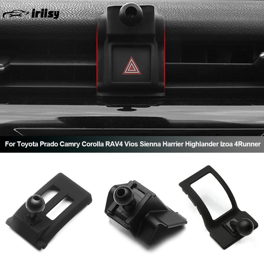 iriisy Car Phone Holder Stand Dedicated Mount Bracket Automobile Fixed Base for Toyota Prado Camry Corolla RAV4 Vios Sienna Harrier Highlander Izoa 4Runner ราคา 37 บาท*ส่งฟรี
