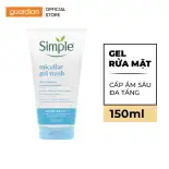 Sữa Rửa Mặt Simple WaterBoost Sạch Sâu Và Cấp Ẩm 150ml