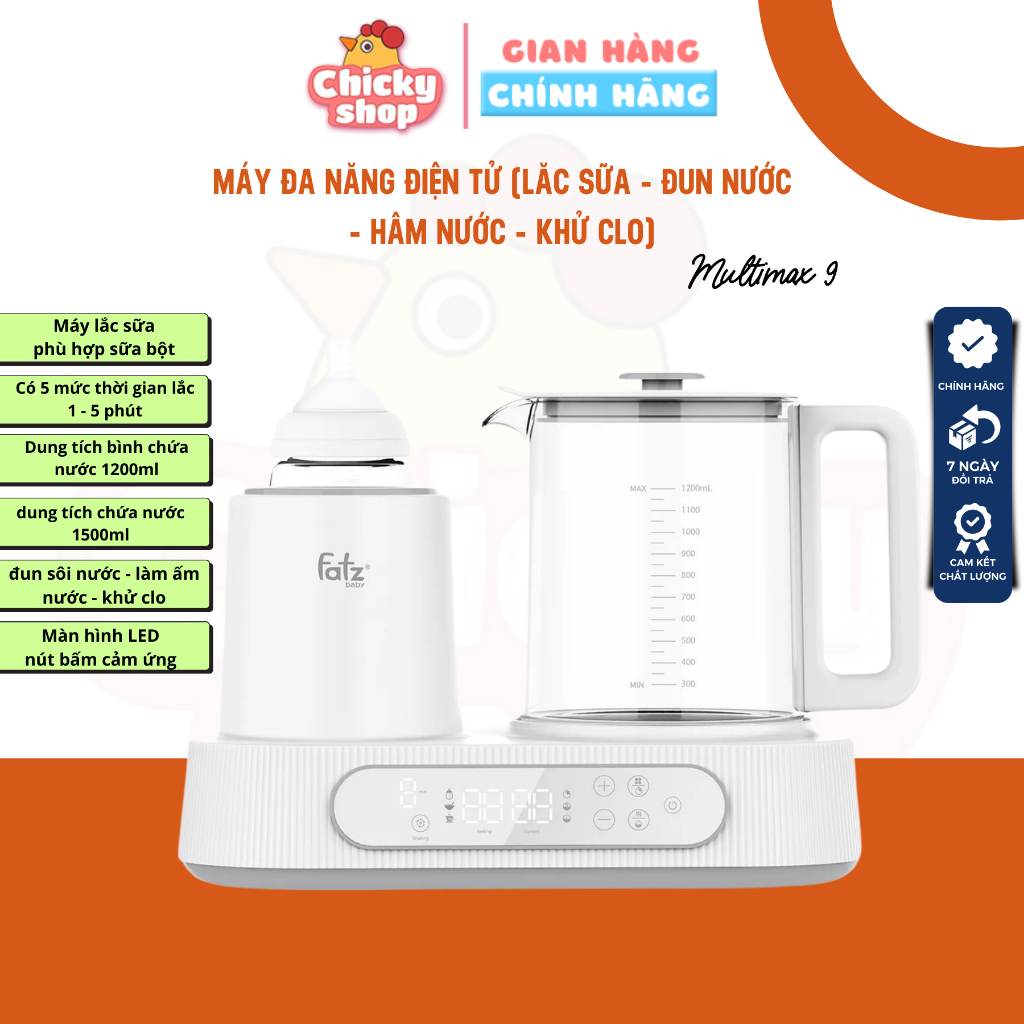 Electronic multi-function machine Shake milk Boil & warm water to mix milk