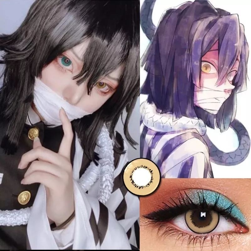 [Sẵn] Lens cosplay Muichirou/Shinobu/Sanemi/Yoriichi - Kimetsu mã Villa lên rõ siêu đẹp - Kính áp tr