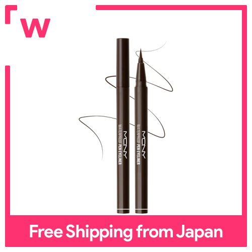 MacQueen NewYork Bút kẻ mắt không thấm nước 0.6g, đầu cọ 0.01mm, bàn chải cực mịn Hàn Quốc, công thức không thấm nước, không gây dị ứng, bền lâu, mỹ phẩm Hàn Quốc, mỹ phẩm Hàn Quốc (02 màu nâu đậm)
