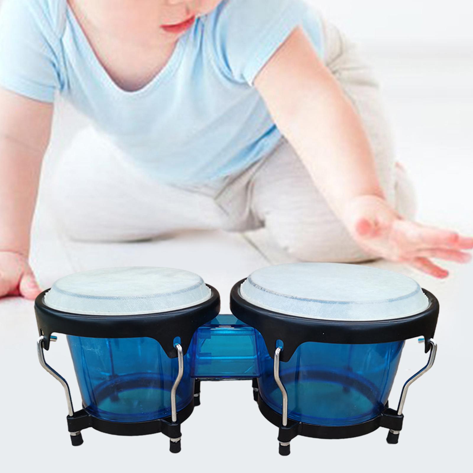 Baoblaze Bongo Drum Set Educational Percussion Instruments Montessori