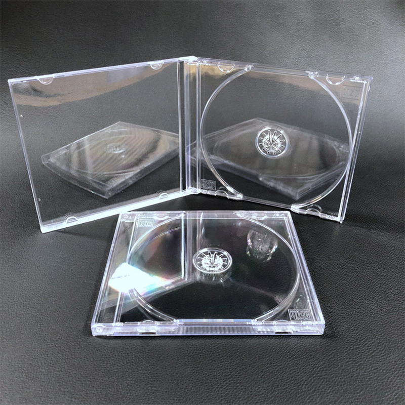 ❤❤❤Hot Sale GigglesGalore Nhựa trong suốt duy nhất mảnh đĩa trường hợp CD trường hợp dày CD DVD hộp đĩa