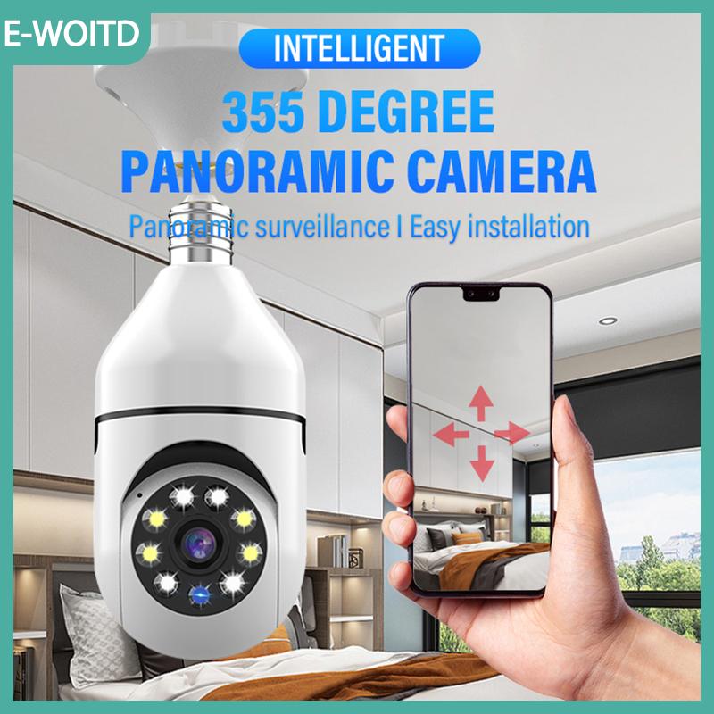 【BUJIG4】 Bóng đèn Camera giám sát đầy đủ màu sắc tầm nhìn ban đêm tự động theo dõi con người zoom trong nhà màn hình an ninh wifi máy ảnh nhà thông minh