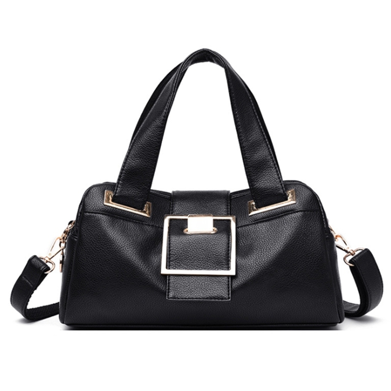 Women Leather Handbags Vintage Soft Leather Female Crossbody Shoulder Bag Designer High Capacity Top-Handle Bag