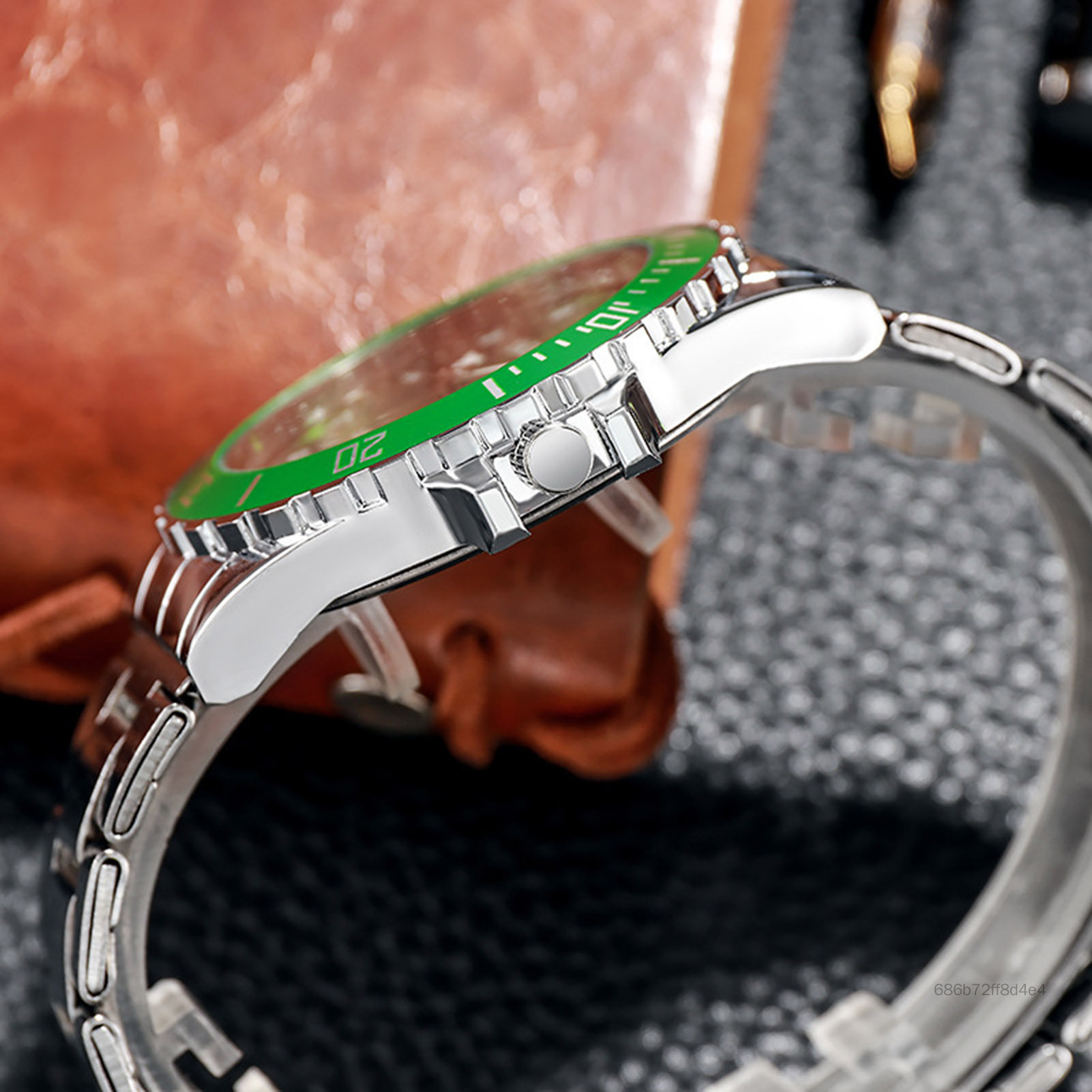 Đồng hồ thời trang nam giới đồng hồ Quartz đồng hồ đeo tay bằng thép không gỉ thích hợp cho món quà hẹn hò hàng ngày TF-Hom-VN