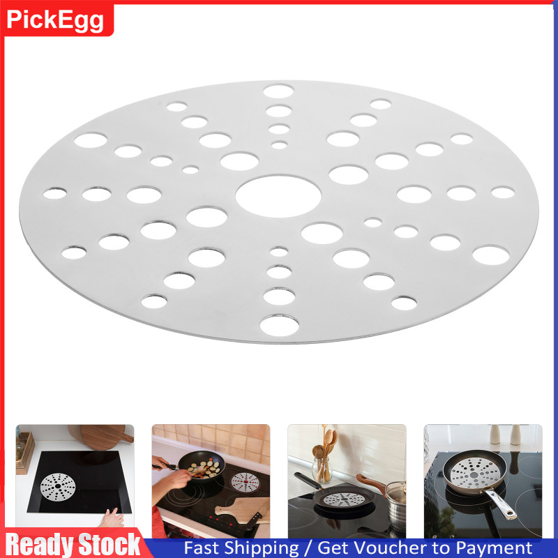 Pickegg Stainless Steel Heat Conduction Plate Home Cookware Induction Cooktop Conducting Disc Stove Diffuser Adapter Converter