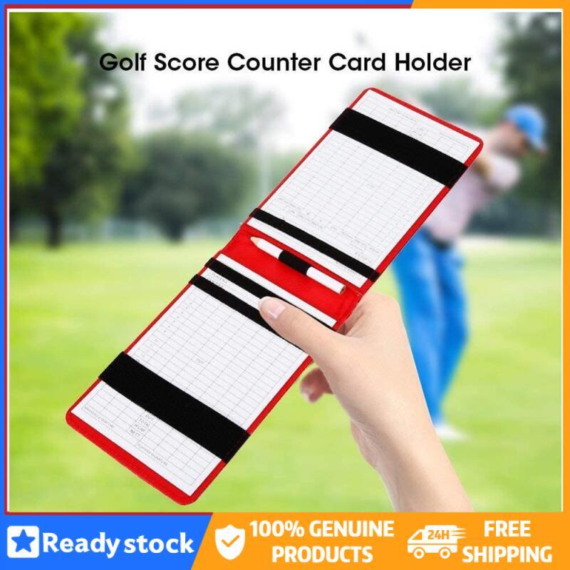 Điểm Golf chủ thẻ chất liệu da PU yardage cuốn sách điểm Golf Ví điểm Golf thẻ pocketbook Golf Quà Tặng phụ kiện