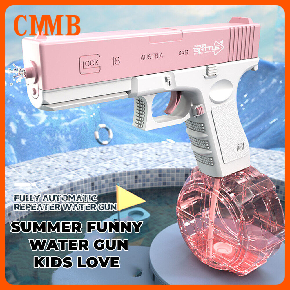 พร้อมส่งปืนฉีดน้ําไฟฟ้า ปืนฉีดน้ำแรง ยิงไกล จุเยอะ ปืนฉีดน้ำเด็กสงกรานต์ พร้อมคลิปกระสุน 2 คลิป มีม2สีให้เลือ ราคา 38 บาท*ส่งฟรี