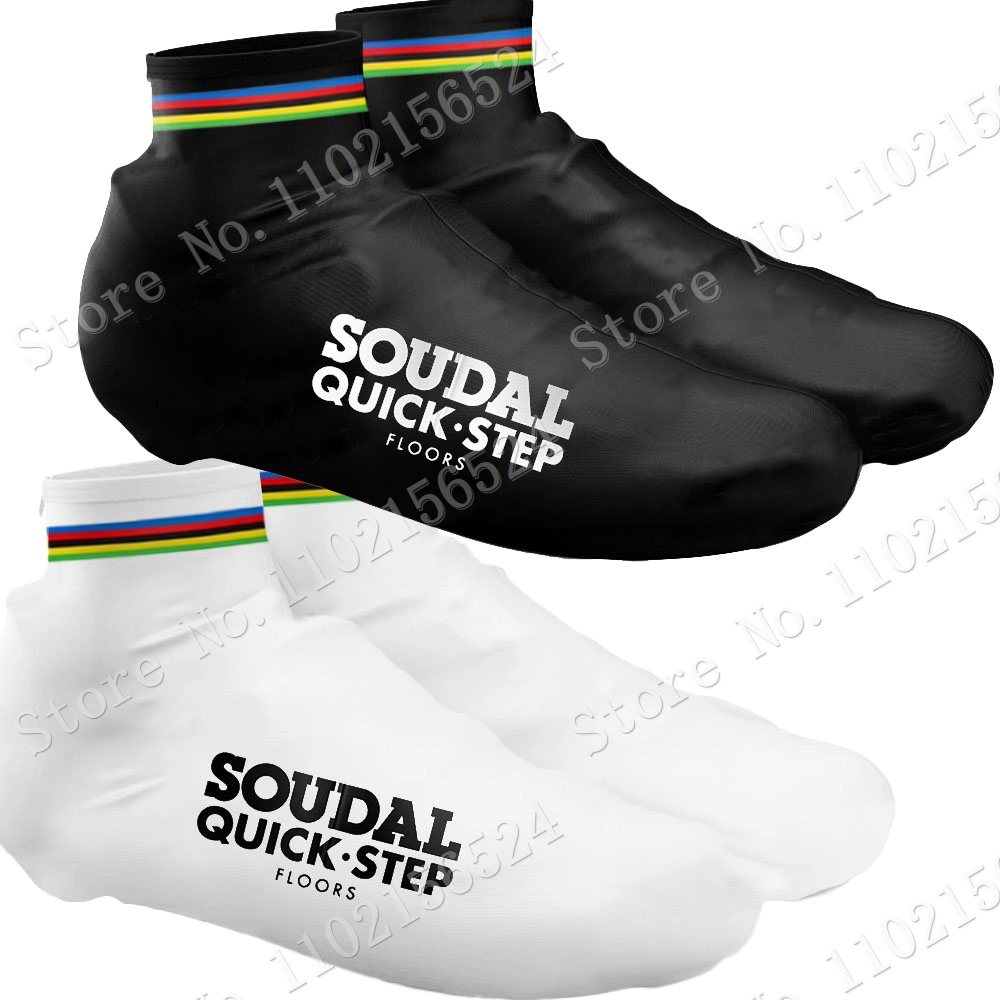 【Value Bundle】 Soudal Quick Step 2023 Cycling Shoe Winter Road Bike Shoes Cover Mtb Jerseys Dust-Proof Non-Slip Outdoor Overshoes