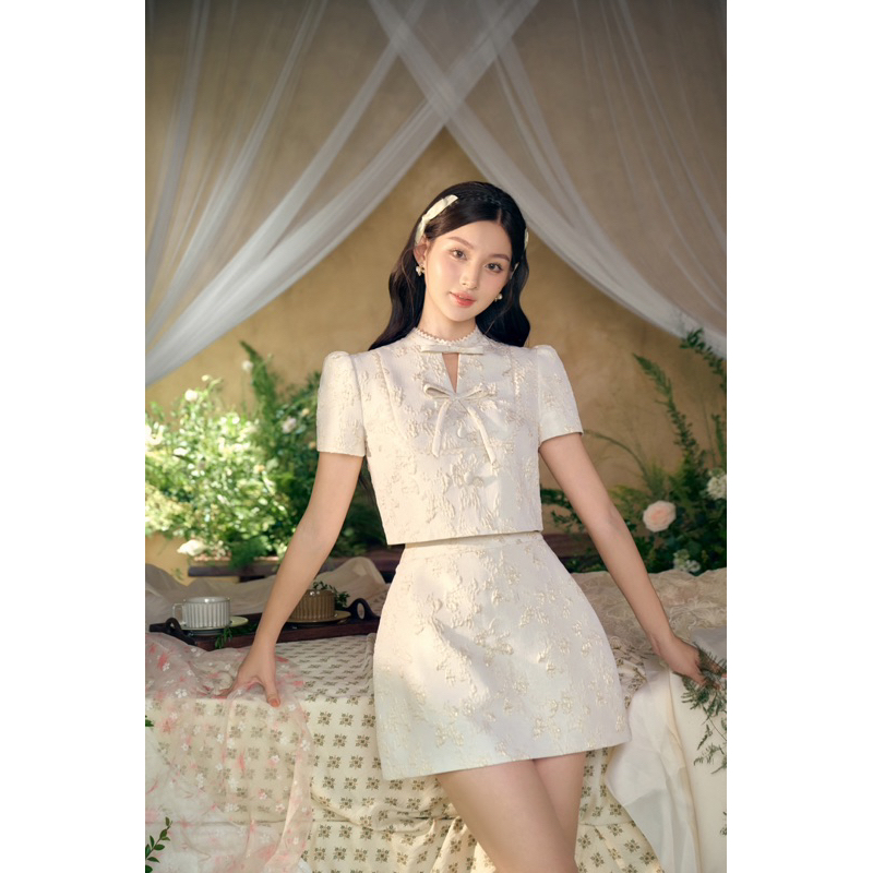 Céleste - áo gấm joyce top