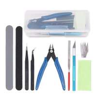 Basic Model Tools for Gundam Model DIY Craft Tool Car Hobby Building Repairing Assembly Tool Beginner Handmade Scissors Tweezers