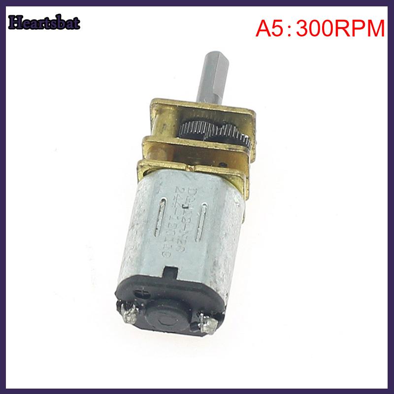 [Heartsbat] Micro N20 Bánh Động Cơ Tốc Độ Chậm Kim Loại Hộp Số Giảm Tốc Động Cơ Điện Tự Làm Đồ Chơi - 2
