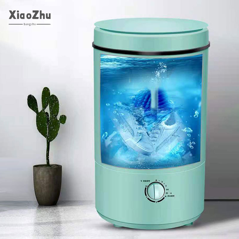 Xiaozhubangchu Máy giặt mini rửa gia dụng nhỏ và sấy khô tích hợp cánh quạt bán tự động dung tích lớn ký túc xá cho bé