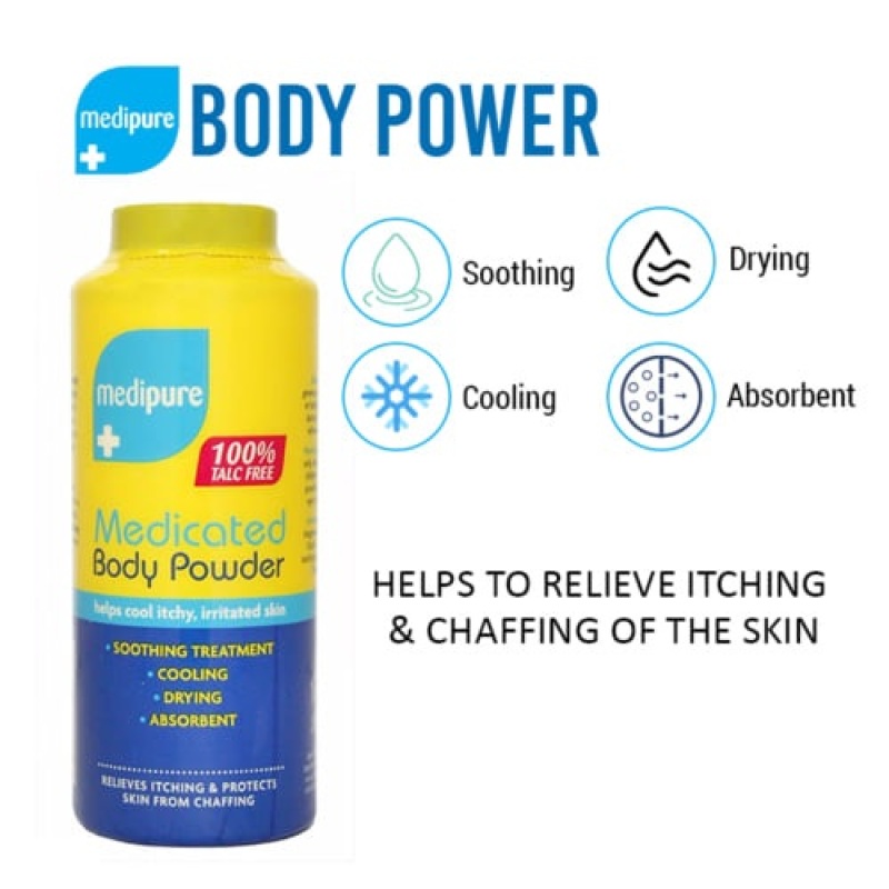 Buy Medipure Medicated Body Powder 200g (100% Talc Free) Singapore