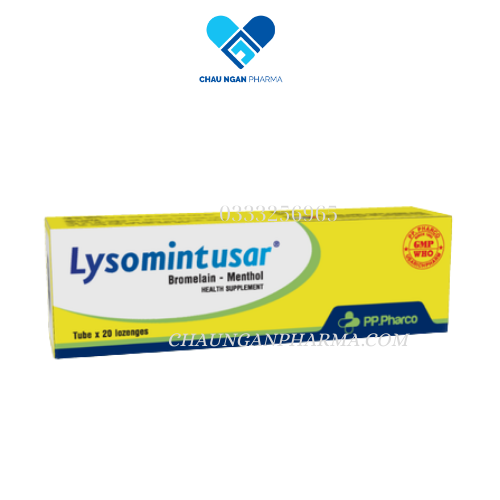 Kẹo ngậm giảm đau rát họng LYSOMINTUSAR - Tủ Thuốc Bảo Châu