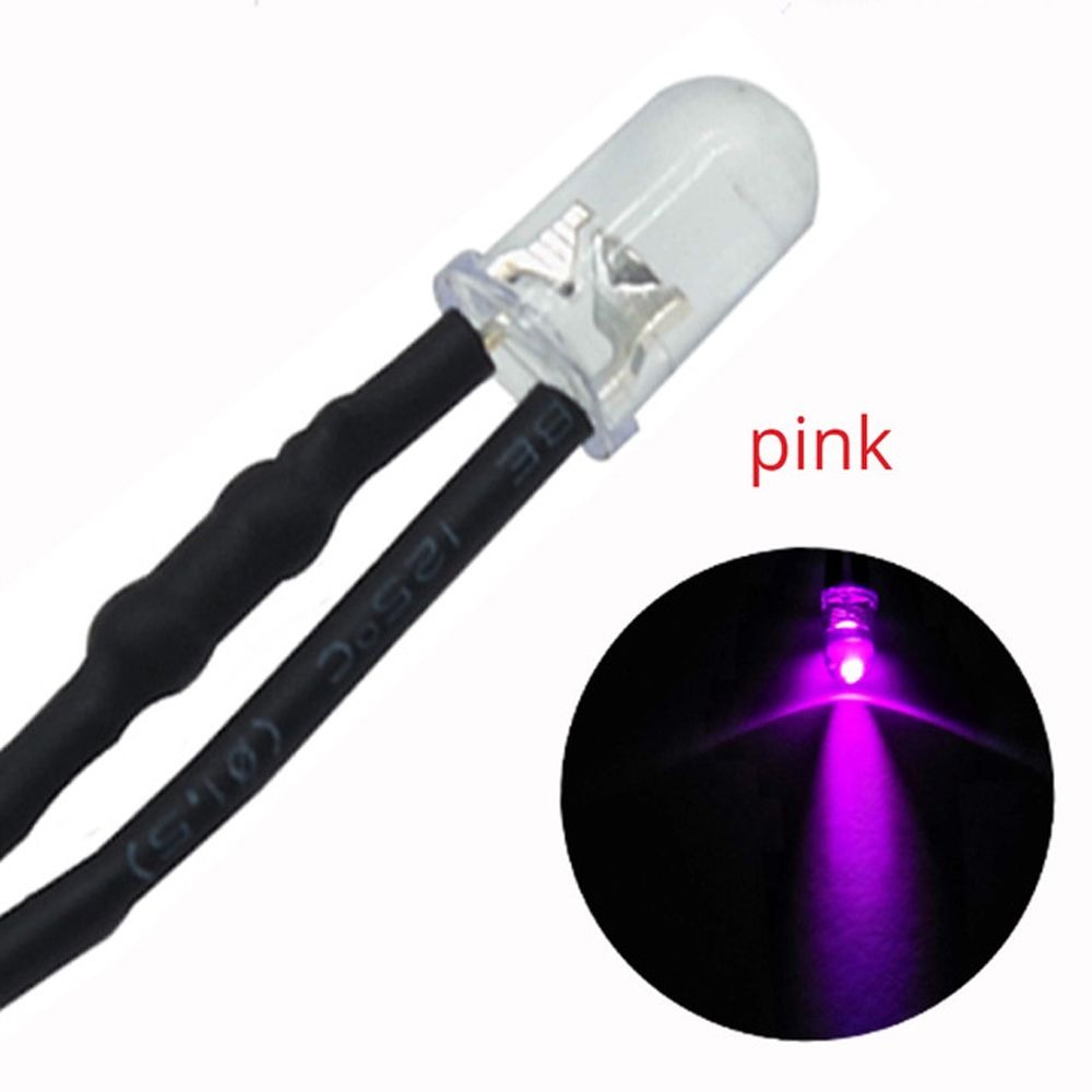 RGFV 10 pcs Colorful 12V DC LED Diode Light Emit Wired