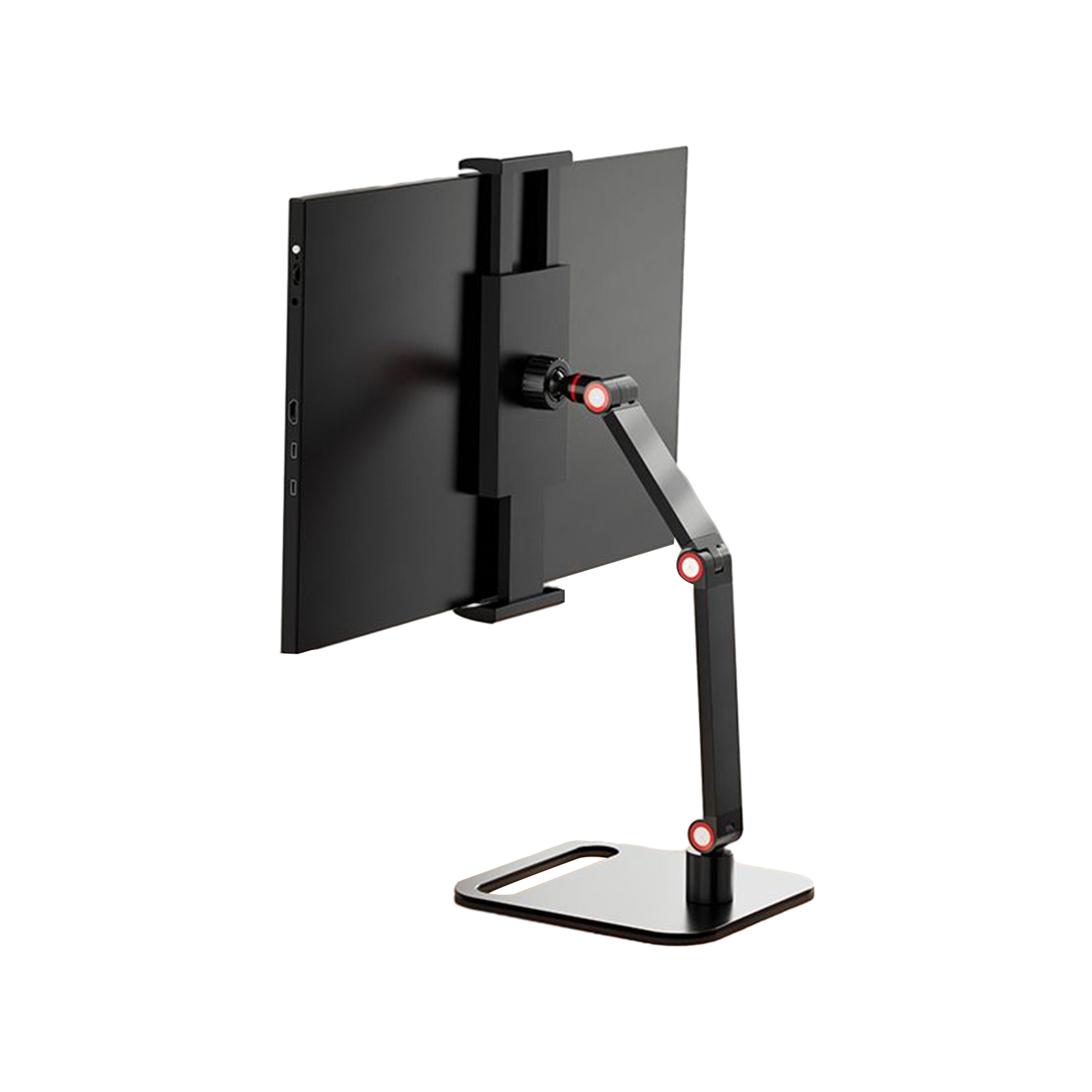 LM Spring-loaded Screen Mount 360° Adjustable Vertical Screen Stand for 17.3-inch Portable Monitor Universal Display Bracket for Office Supplies Expand Your Screen Easily ราคา 638 บาท*ส่งฟรี