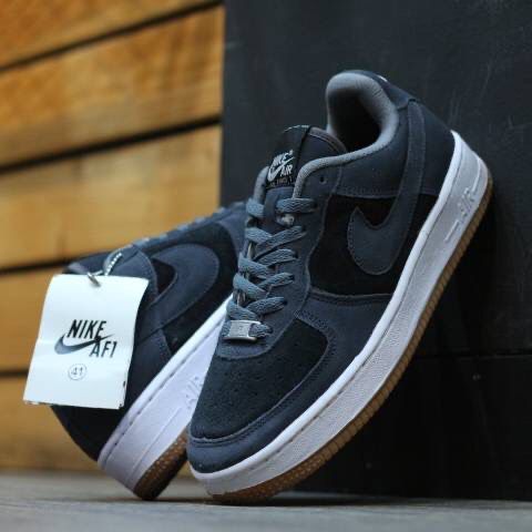 air force grey suede