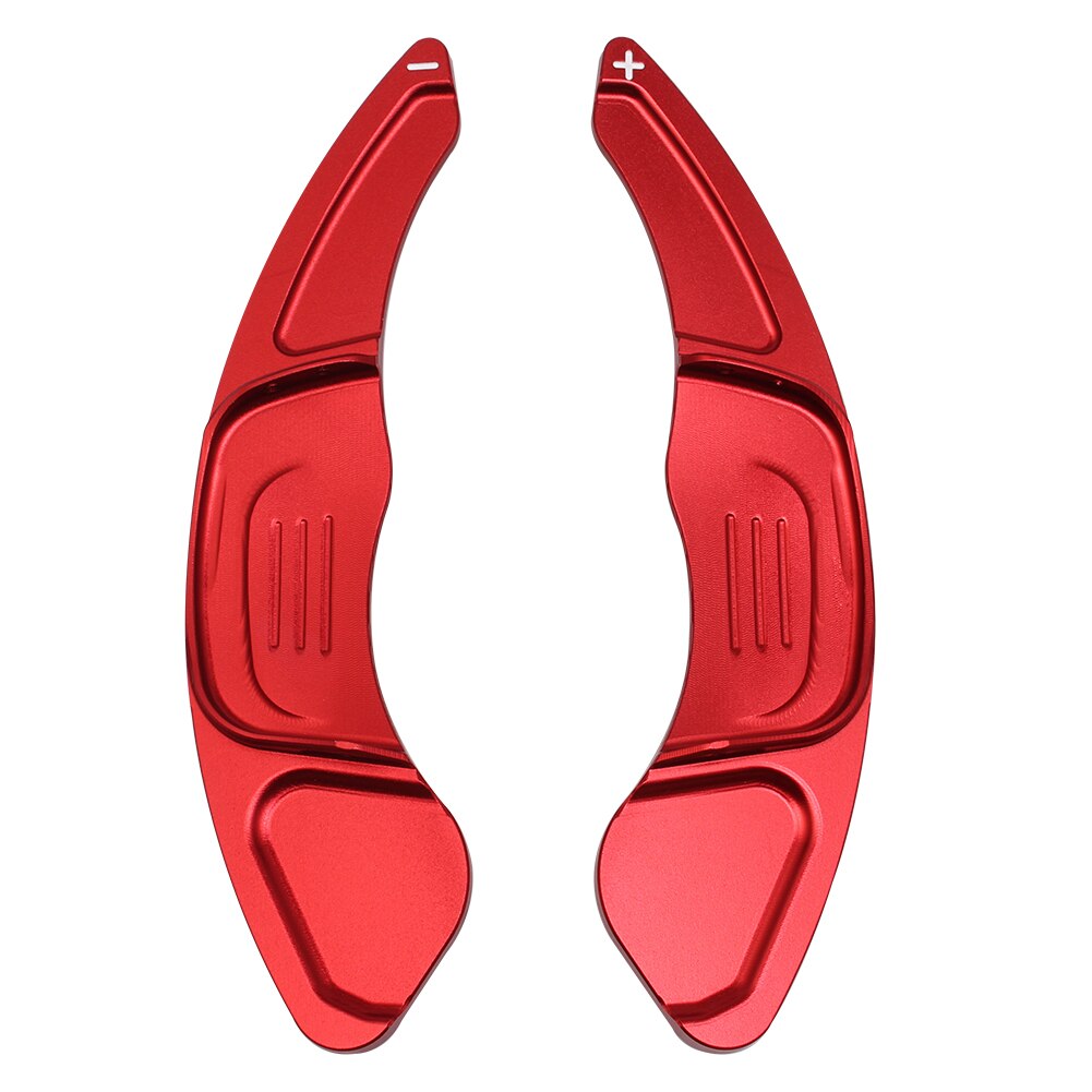 Red Red 2Pcs Đen Đỏ Bạc Màu Xanh Bánh Xe Nhôm Thay Đổi Mái Chèo Cho VW Golf 7 2015 2019 GTi R Mk7 Xe Stee Bánh Xe Thay Đổi Mái Chèo