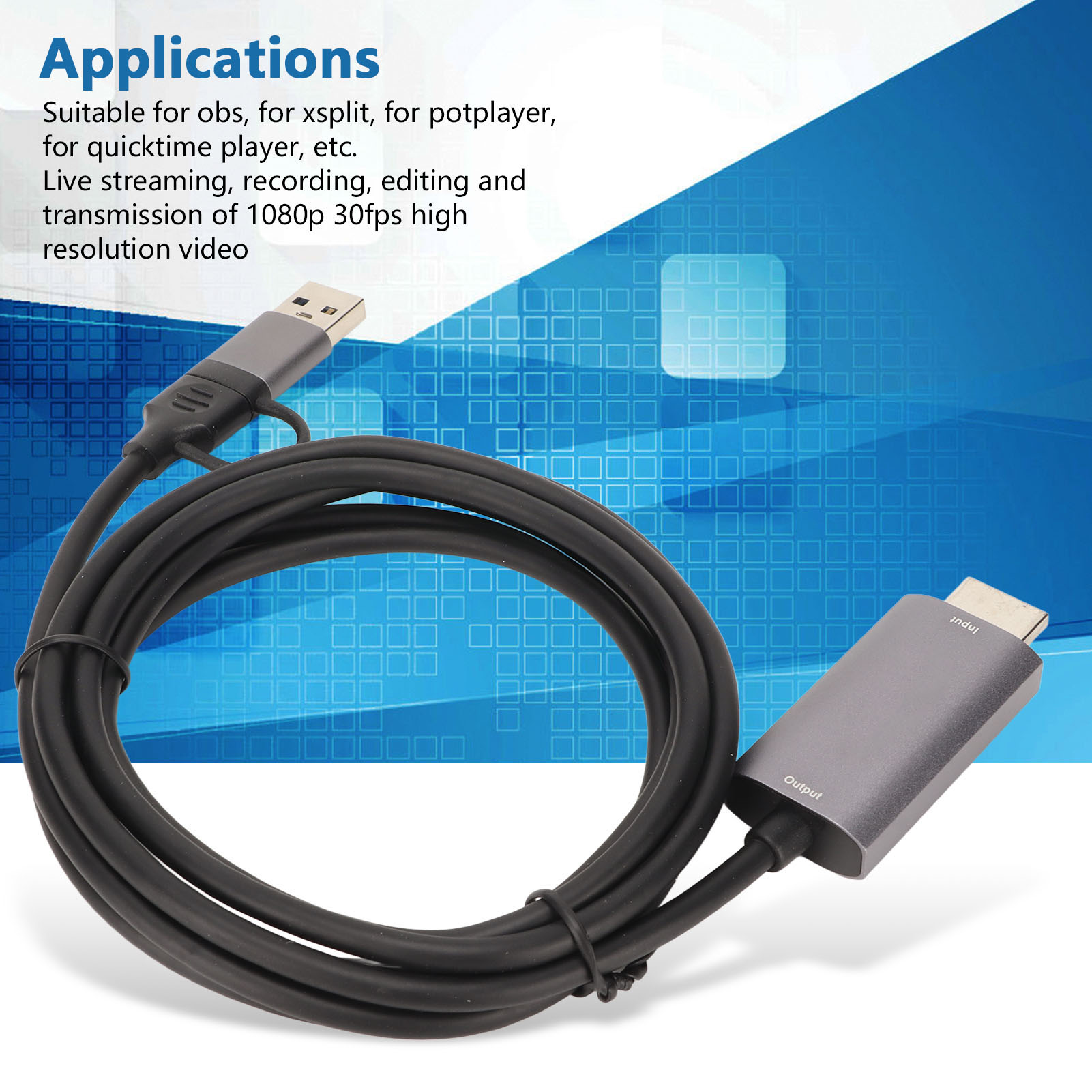 Giao Diện đa phương tiện HD Để USB thẻ chụp 4K Lossless Trò Chơi Thẻ Ghi Âm Cho Máy Quay