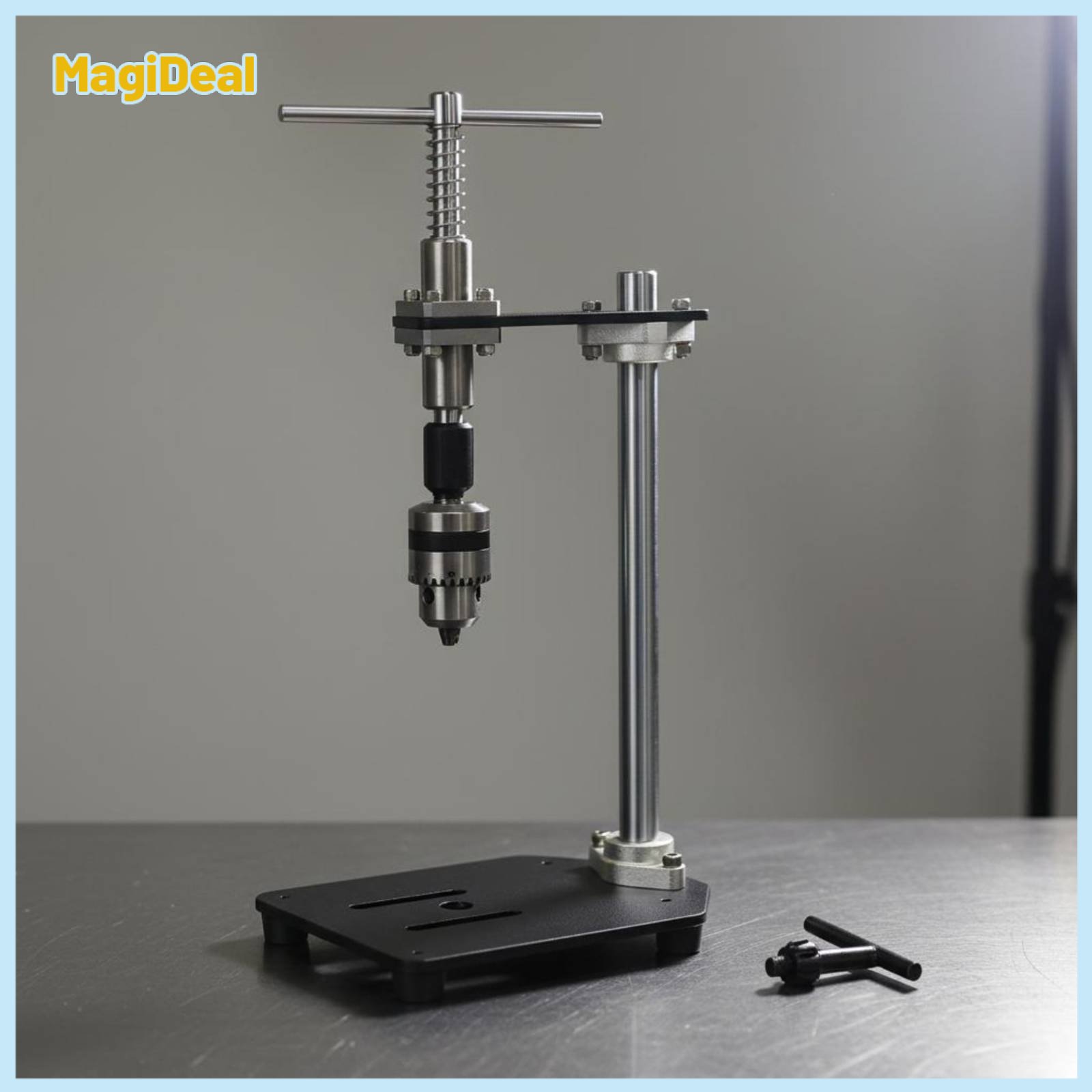 MagiDeal High Perpendicularity Manual Vertical Tapping Machine Starts Holes Straight Workshop Equipment Double Linear Bearings Machining Accessory Sensitive Feel for Metalworkers, Machinists ราคา 1,940 บาท*ส่งฟรี