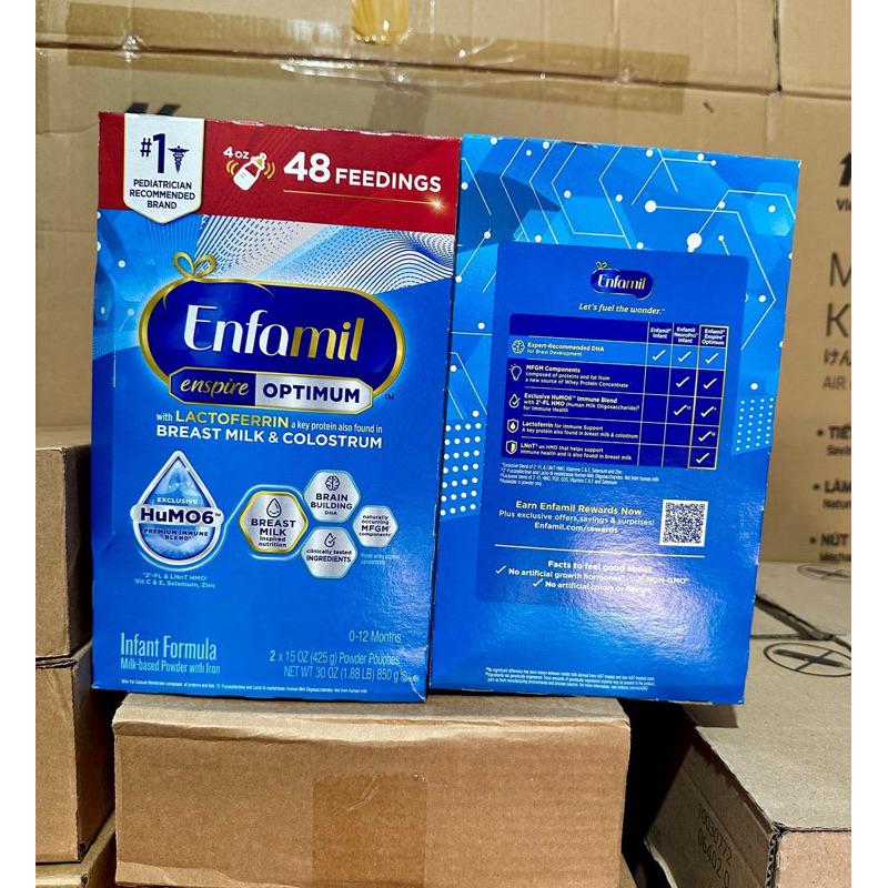 [HÀNG MỸ] Sữa Bột Dinh Dưỡng Enfamil Enspire Optimum Infant Formula (Hộp 850g)