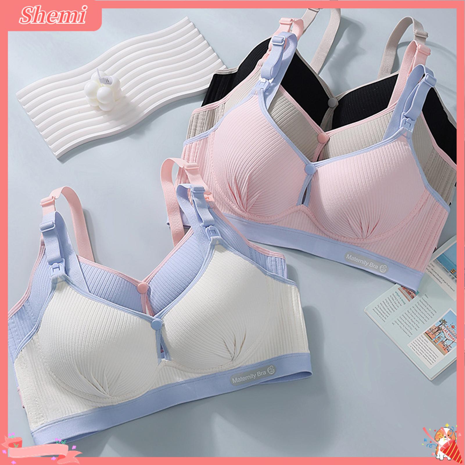 Shemi Độn Không Dây Áo ngực cho con bú Cuối Cùng Comfort Áo ngực cho con bú Thoải Mái Áo ngực cho con bú hở phía trước Cho Mang Thai Và Sau Sinh nâng Không Dây 3D Thiết kế cốc Yêu Thích