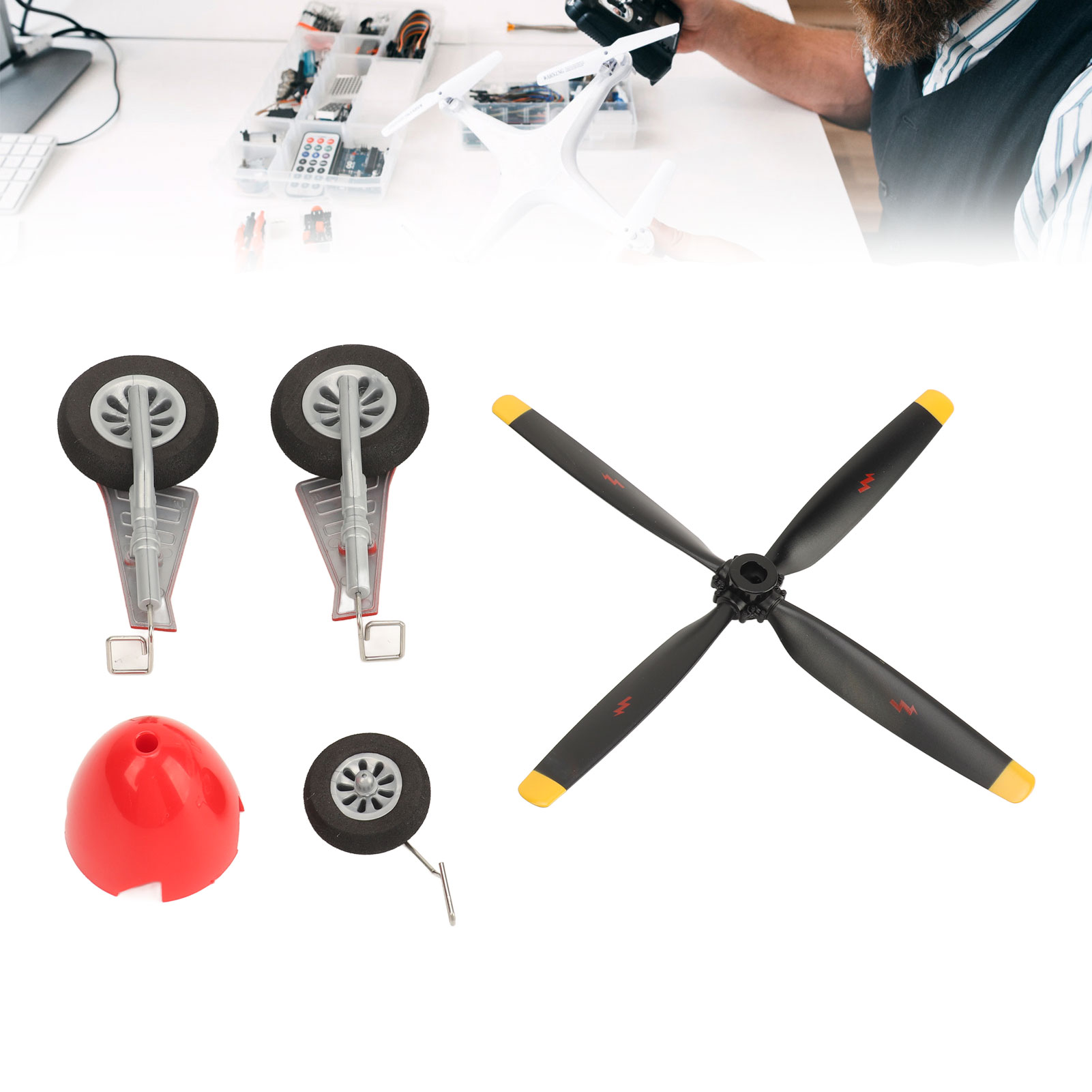 Fairing Bộ phận hạ cánh lưỡi kit hoàn hảo phù hợp với RC máy bay cánh quạt cho WLtoys XK A280 máy ba