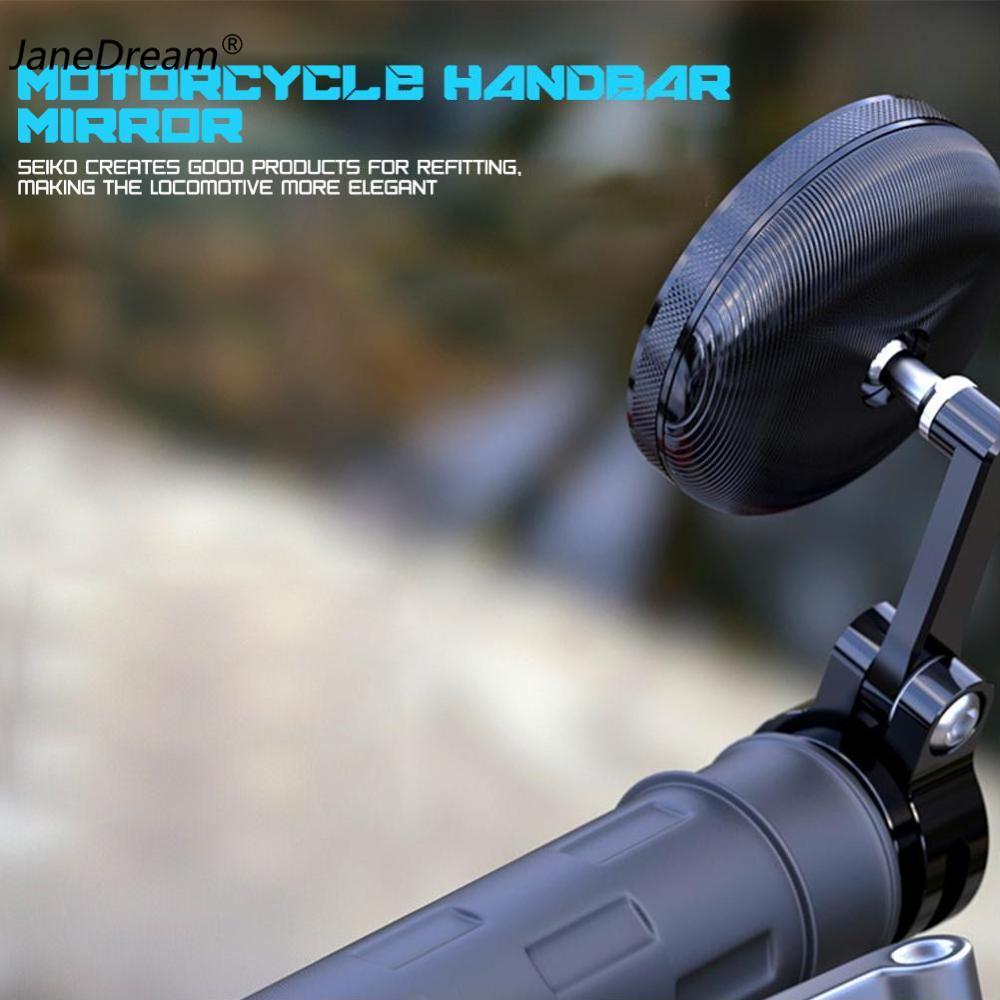 Janedream , 2 Thanh Tay Lái Xe Máy CNC 16-18Mm Gương Chiếu Hậu Chiếu Hậu Scooter Convex Glass, Phổ