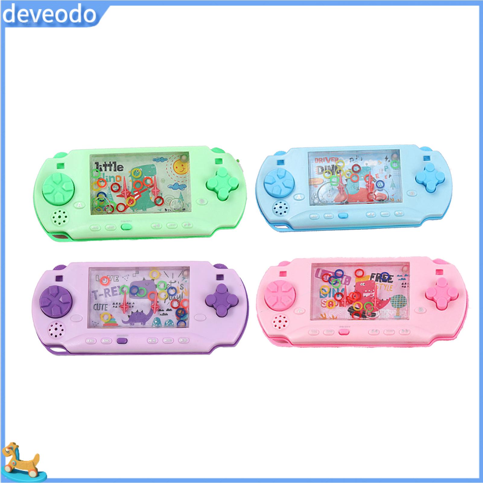 deveodo Game Console Toy Lovely Adorable Press to Play Dinosaur Print Nostalgia Hands-on Skills Mini Water Ring Toss Toy Birthday Gift Cute Game Console ราคา 59 บาท*ส่งฟรี