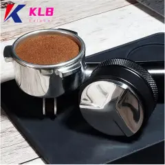 Tamper Kopi Stainless Steel Press Coffee Powder/Aksesori Mesin Kopi Putar yang Dapat Disesuaikan/Distributor Tamper Kapi Espresso