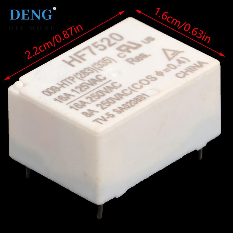 🔥【Special price】🔥singg poy Hf7520 009-htp tải cao 10a 16A thường mở 4-pin kê nhiệt độ không đổi điện sưởi ấm ấm tiếp sức