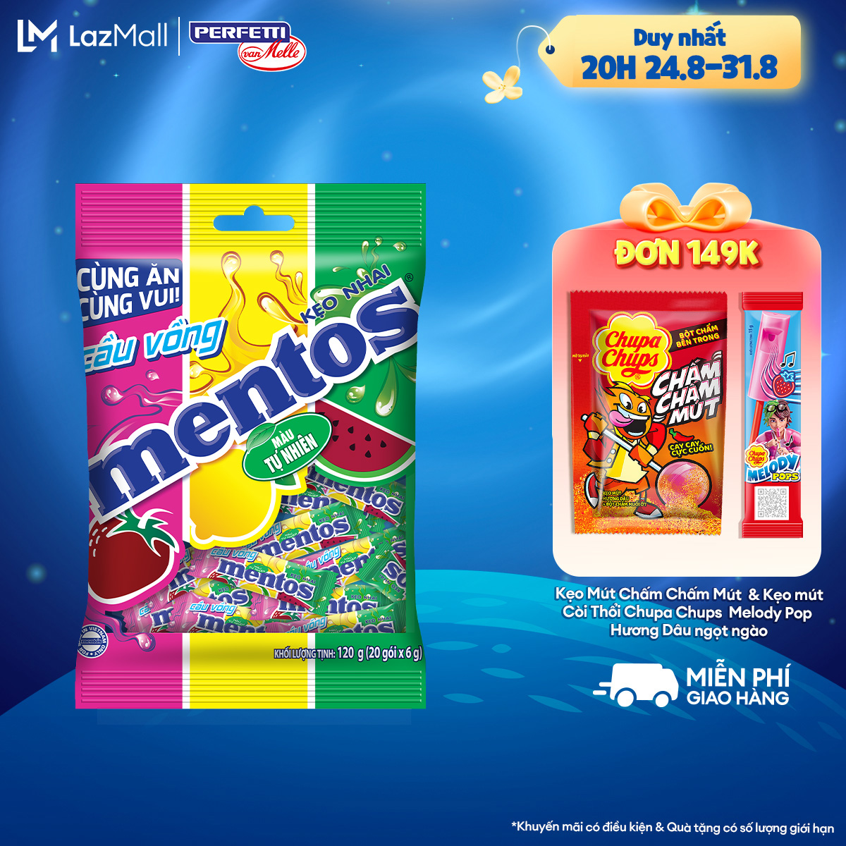 Kẹo Nhai Mentos Nhiều Hương