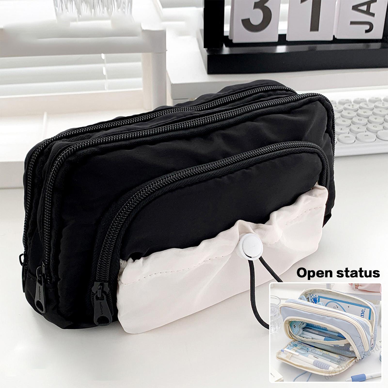 School Pencil Bag Stationery Organizer Big Capacity Pencil Pen Case for Teen Students Girls Boys 5LA-lcs-my
